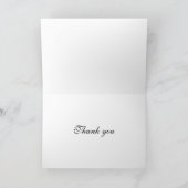 Carte De Remerciements aquarelle de bouquet (Intérieur)