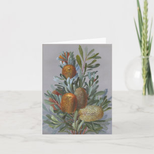 Carte De Remerciements Aquarelle de Fleur sauvage australien Banksia