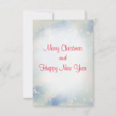 Carte De Remerciements Aquarelle de Noël du Père Noël (Dos)