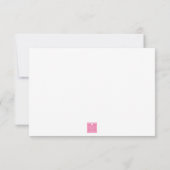 Carte De Remerciements Aquarelle Designer Monogramme Parfum Parfum (Dos)