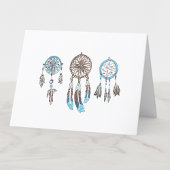 Carte De Remerciements Aquarelle Dreamcatchers vierge