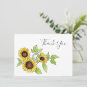 Carte De Remerciements Aquarelle et Plume (Debout devant)