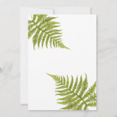 Carte De Remerciements Aquarelle Ferme et cadre doré Eucalyptus (Dos)