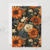 Carte De Remerciements Aquarelle Feuilles d'automne Marron Orange Sweet 1 (Dos)