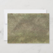 Carte De Remerciements Aquarelle Fleur de Lys Colibri Turquoise Blanc (Dos)