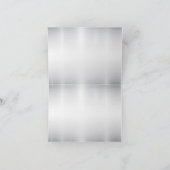 Carte De Remerciements Aquarelle Fleurs blanches Cadre doré Argent Turquo (Intérieur)