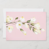 Carte De Remerciements *~* Aquarelle Fleurs de Rosier de Plage pour la Ma (Dos)