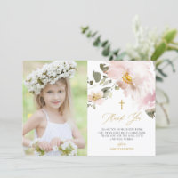 Aquarelle Fleurs rousses Première Communion sainte
