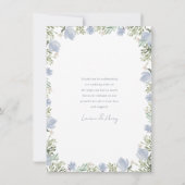 Carte De Remerciements Aquarelle Florale Crest Monogramme Mariage plat (Dos)