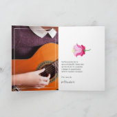 Carte De Remerciements Aquarelle Florale espagnole Fiesta Quinceañera Pho (Intérieur)