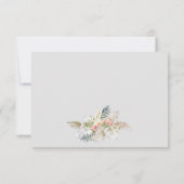 Carte De Remerciements Aquarelle Hibiscus Tropical Safari Léopard (Dos)