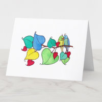 Aquarelle Inséparable blanche