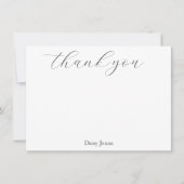 Carte De Remerciements Aquarelle Jaune Motif (Devant)