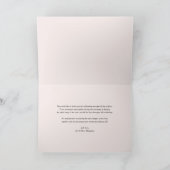 Carte De Remerciements Aquarelle Joli Mariage de fleurs de jardin (Intérieur)