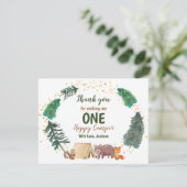 Carte de remerciements Aquarelle Joyeux Camper Ann (Debout devant)