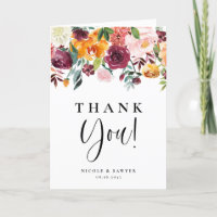 Aquarelle L'automne fleurit Floral Mariage
