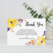 Carte De Remerciements Aquarelle Mariage (Debout devant)