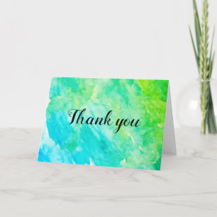 Carte De Remerciements Aquarelle marinePeinture côtière
