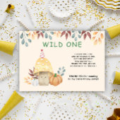 Carte De Remerciements Aquarelle mignonne mouche agare fête de premier an