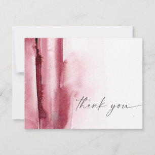 Carte De Remerciements Aquarelle moderne Bourgogne