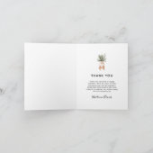 Carte De Remerciements Aquarelle moderne du milieu du siècle (Intérieur)