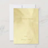 Carte De Remerciements Aquarelle Noelle Or (Dos)