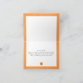 Carte De Remerciements Aquarelle Oranges agrumes tranches de fruits (Intérieur)