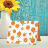 Carte De Remerciements Aquarelle Oranges agrumes tranches de fruits