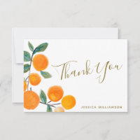 Aquarelle Oranges Rustique Mariage Personnalisé