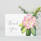 Carte De Remerciements Aquarelle 'Pink Rhod' (Debout devant)