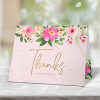 Aquarelle rose bat mitzvah Floral Script moderne