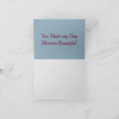 Carte De Remerciements Aquarelle rose de pois doux florale (Intérieur)