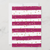 Carte De Remerciements Aquarelle rose et violet Fleurs Anniversaire (Dos)