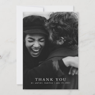 Carte De Remerciements Aquarelle rose vif Botanique Floral Mariage