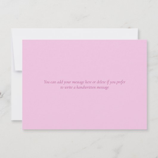 Carte De Remerciements Aquarelle Roses Feuillage Floral Remerciements (Dos)