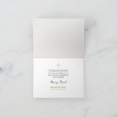 Carte De Remerciements Aquarelle Rouge Fleur sauvage Orthodoxe funéraille (Intérieur)