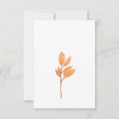 Carte De Remerciements Aquarelle simple et moderne Burange (Devant)
