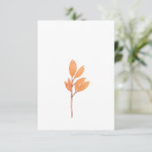 Carte De Remerciements Aquarelle simple et moderne Burange (Debout devant)
