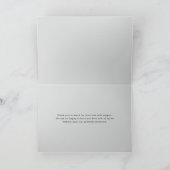 Carte De Remerciements Aquarelle Snowy Winter Forest Mariage des bois (Intérieur)