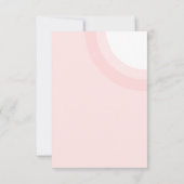 Carte De Remerciements Aquarelle tropicale estivale rose (Dos)