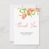 Carte De Remerciements Aquarelle Une Petite Poche Douce (Devant)