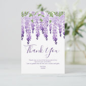 Carte De Remerciements Aquarelle Wisteria | BAT MITZVAH (Debout devant)