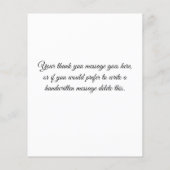 Carte de remerciements Arbre de mosaïque budgétair (Dos)