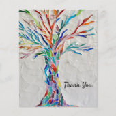 Carte de remerciements Arbre de mosaïque budgétair (Devant)