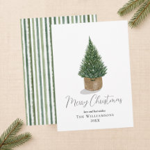 Arbre de Noël personnalisé dans un panier
