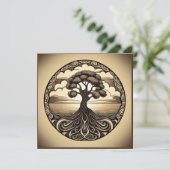 Carte De Remerciements Arbre de Vie  (Debout devant)