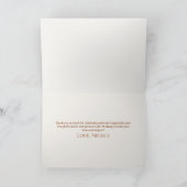 Carte De Remerciements Arbre Floral de Sapin d'Hiver Shower de Mariée (Intérieur)