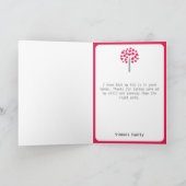 Carte De Remerciements Arbre grand crayon / Appréciation de l'enseignant (Intérieur)