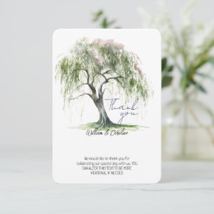 Carte De Remerciements Arbre tendre de saule minimal de l'ère Régence