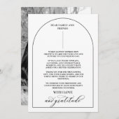 Carte De Remerciements Arc Chic Moderne Design Élégant (Devant / Derrière)